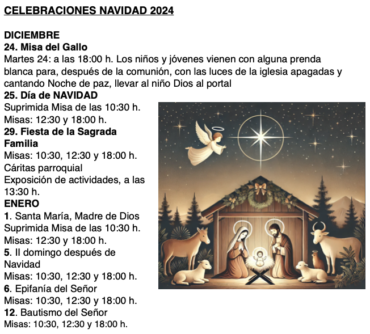 CELEBRACIONES NAVIDAD 2024